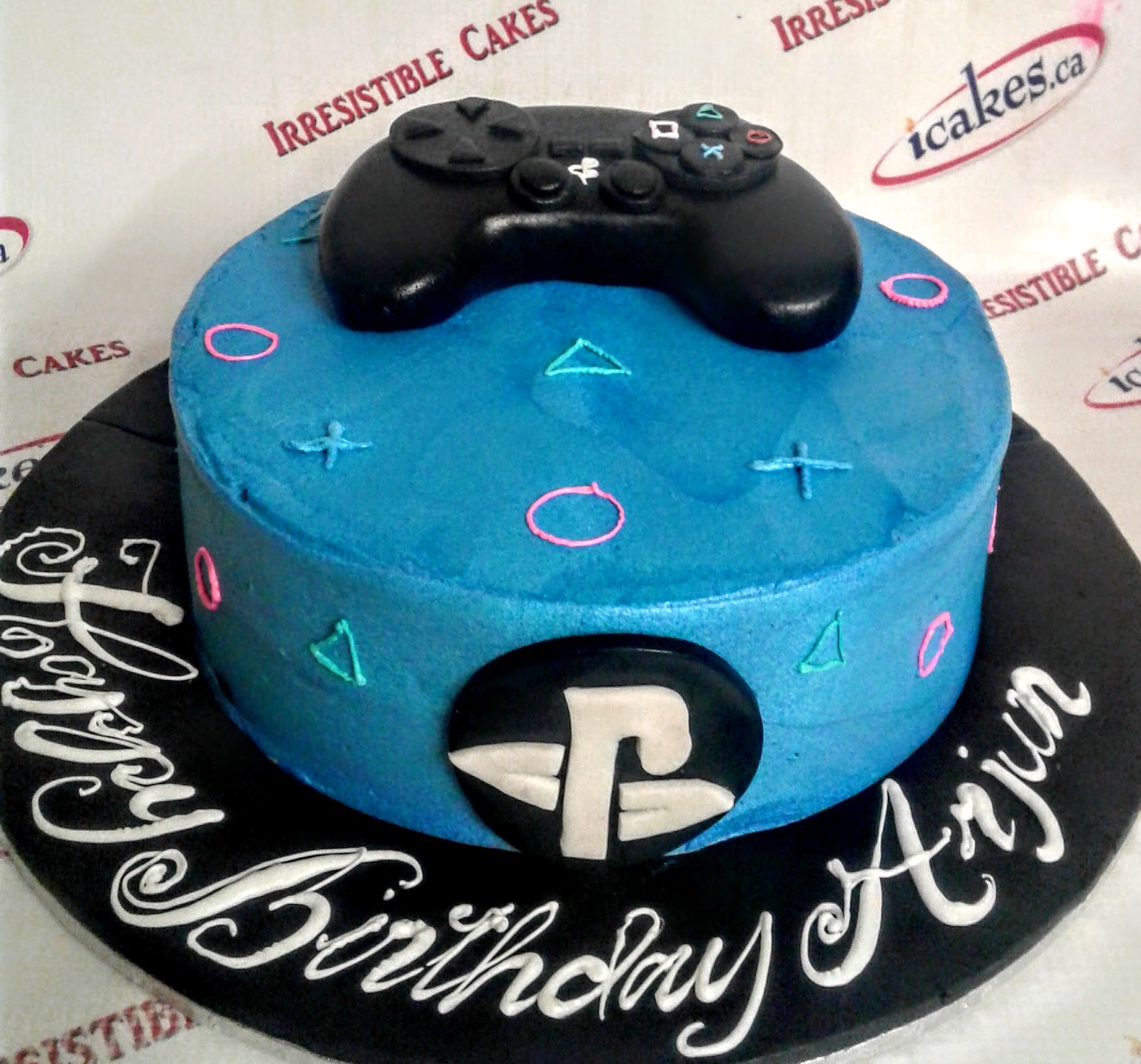 Playstation PSP Video Game Controller Buttercream 3D Boy Kids Birthday Cake