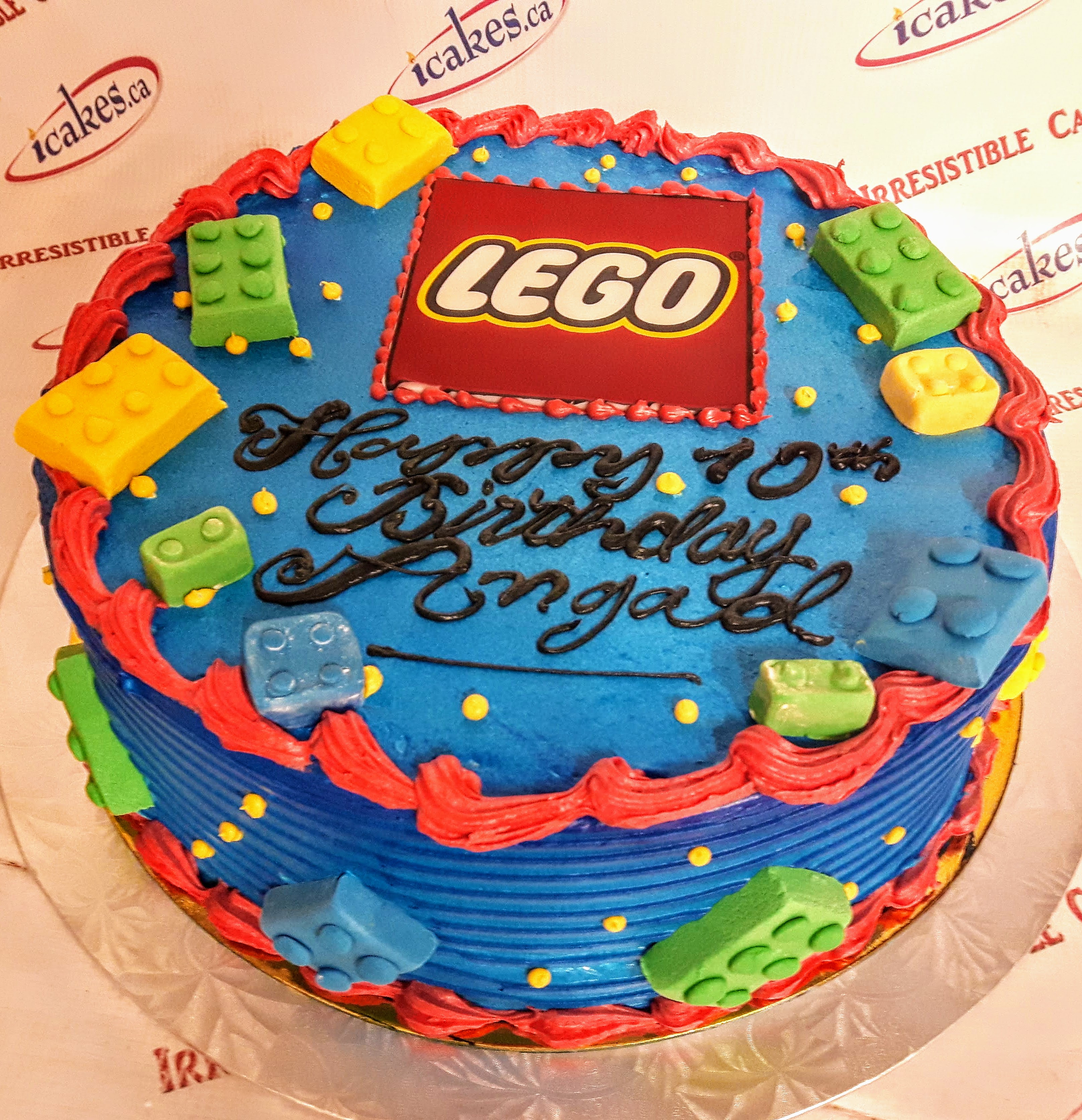 Lego Blocks Buttercream Kids Birthday Cake From Irresistible Cakes