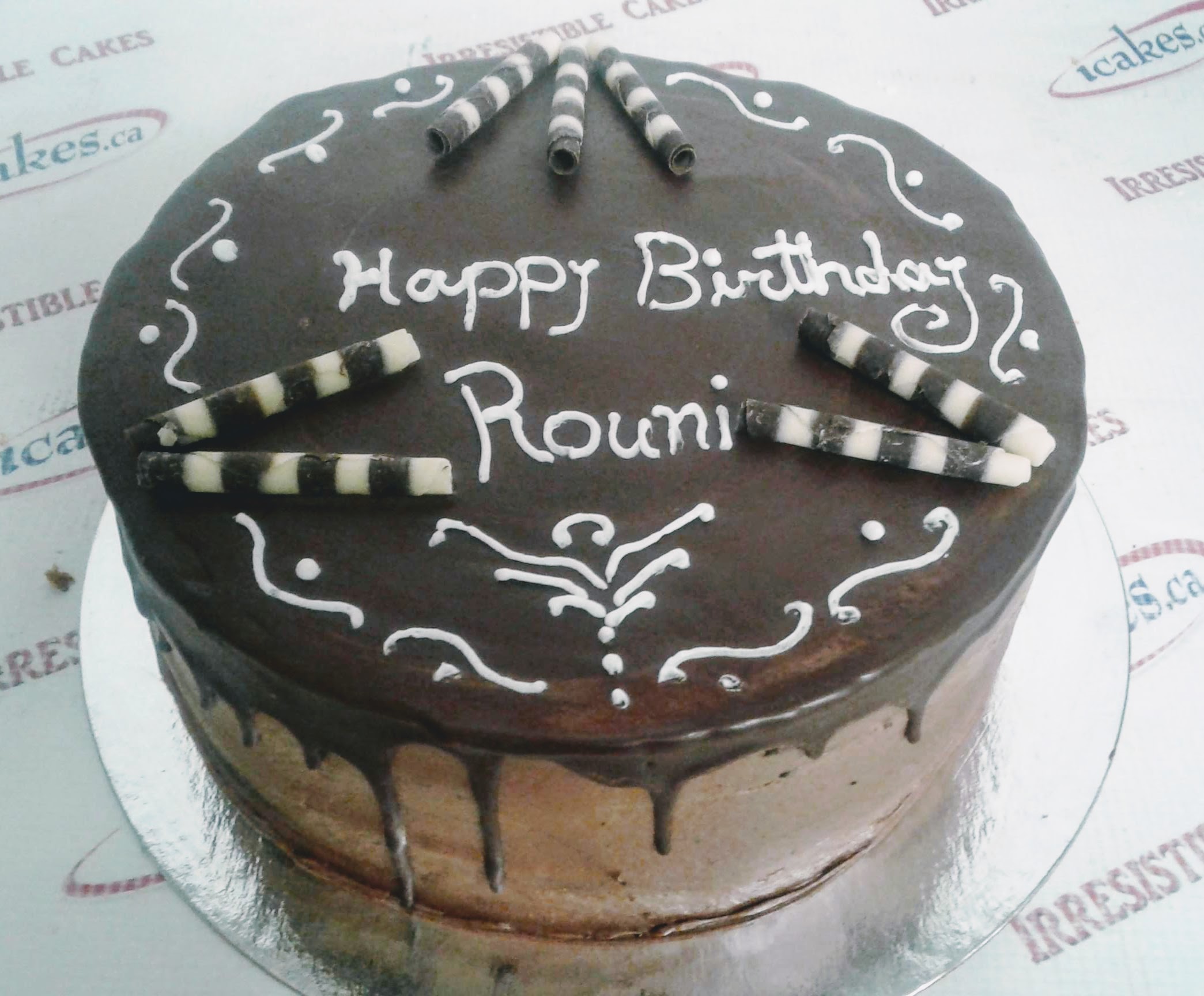 Chocolate Dipping Regular Birthday Cake