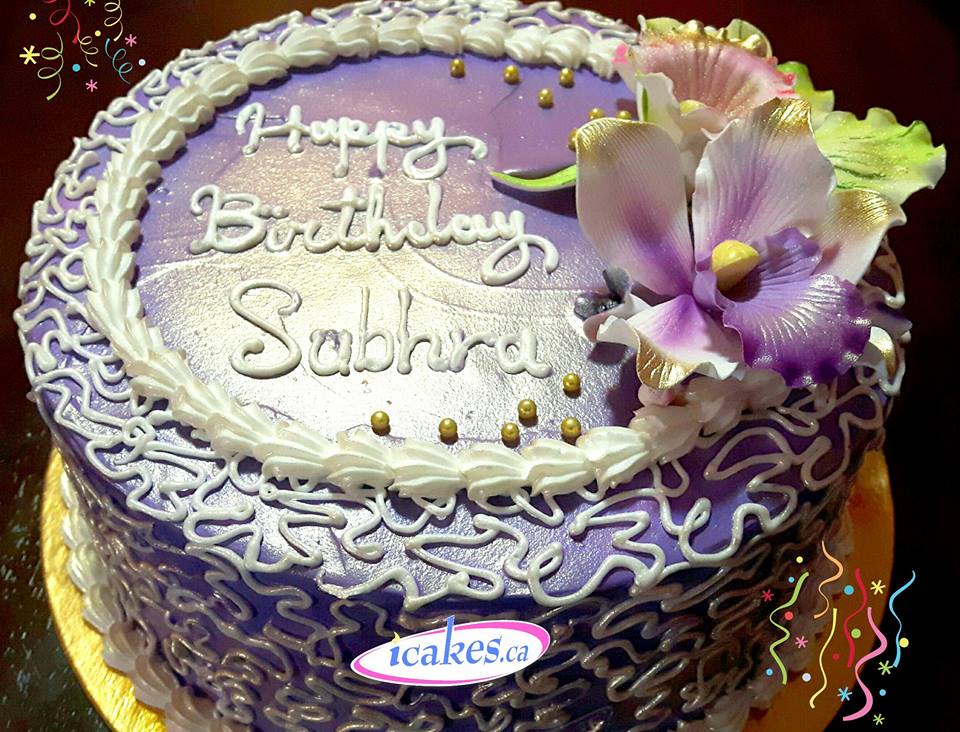 Subhra, Exclusive Gum Paste Flowers, Buttercream Birthday Cake For Woman