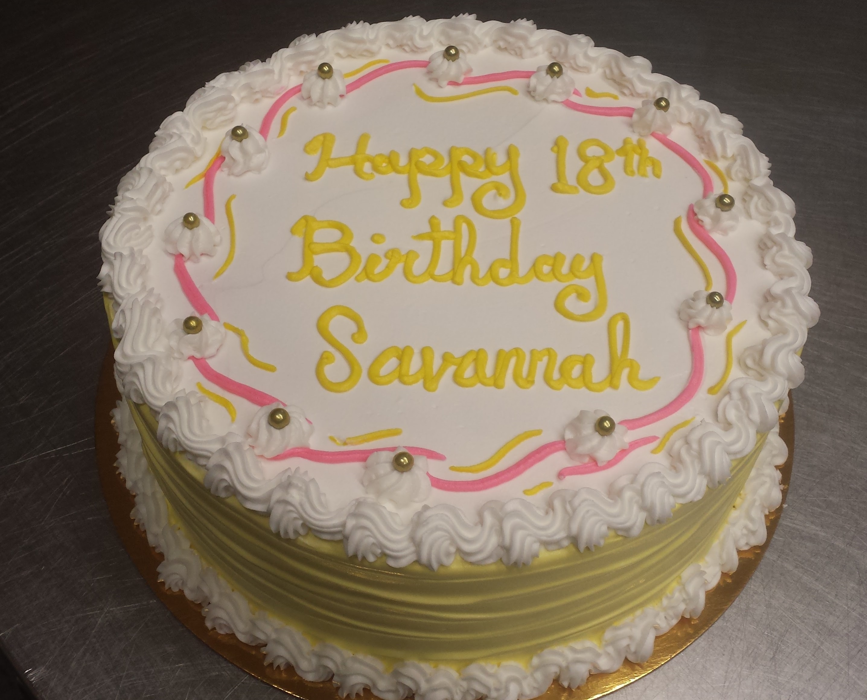 Regular 15 Buttercream Birthday Cake For Woman/Girl