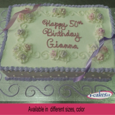 Regular Slab Birthday Cake For Woman