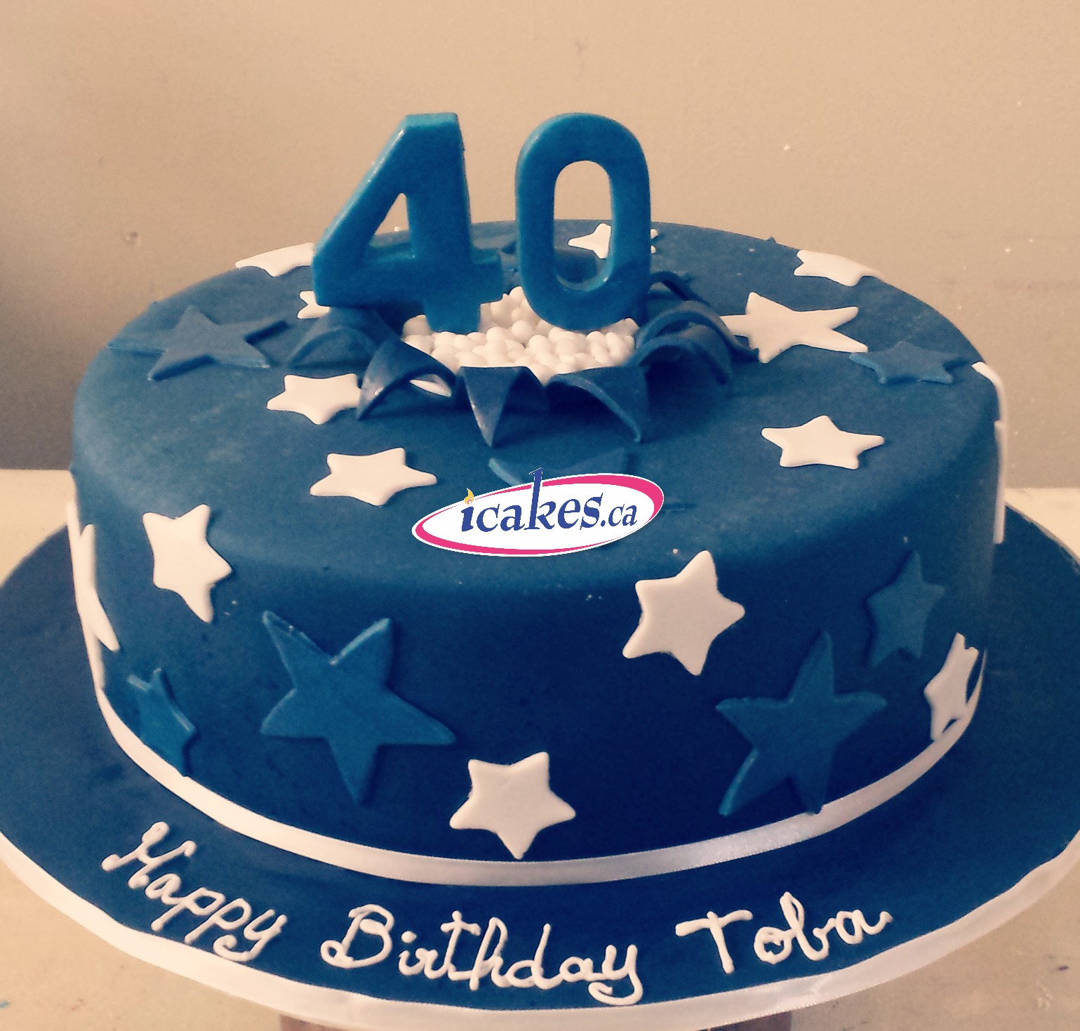 Toba Fondant Birthday Cake For Man