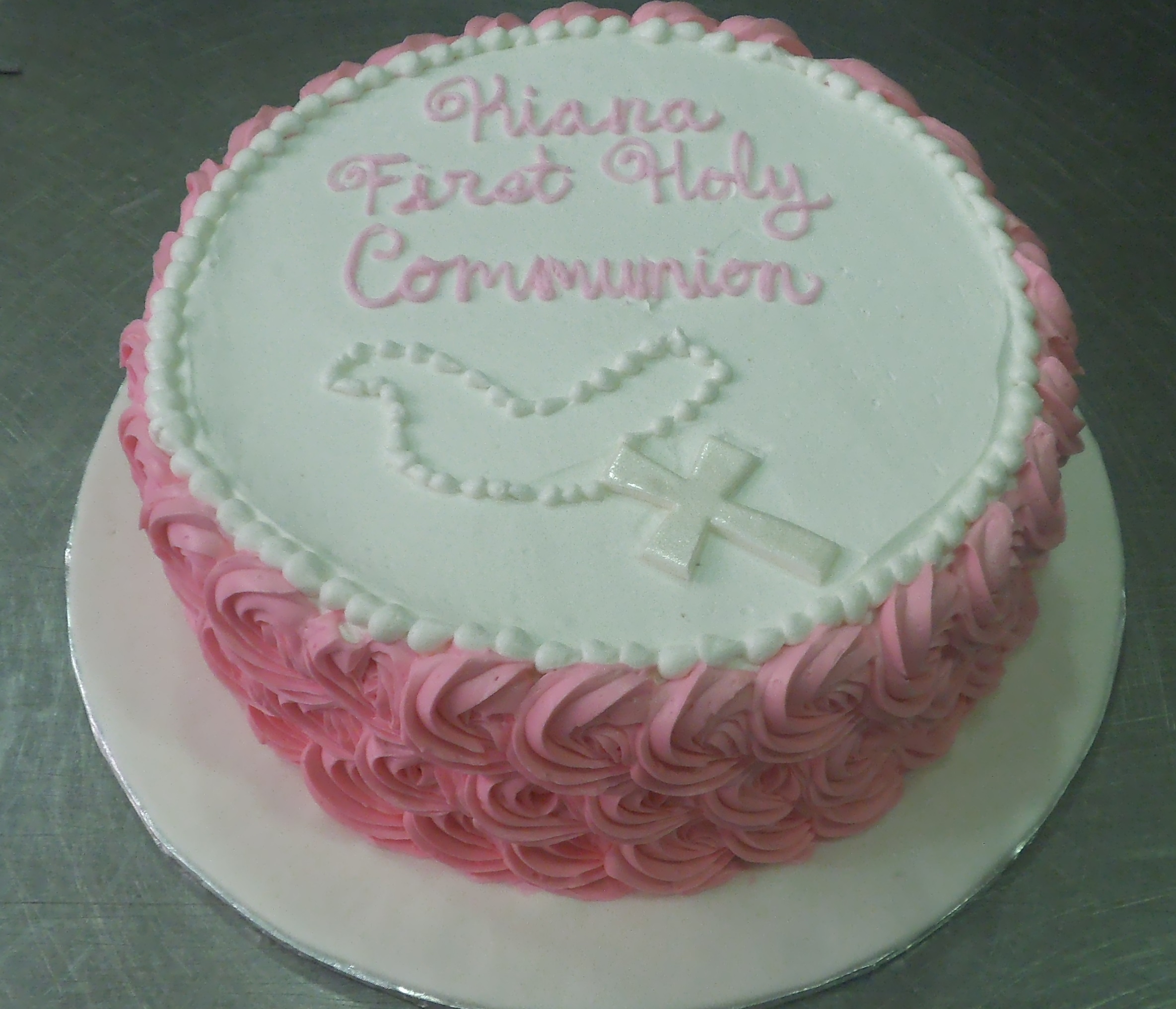 Religious 38 Buttercream Rosette Cake