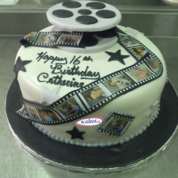 Hollywood Style Fondant Sweet Sixteen Cake