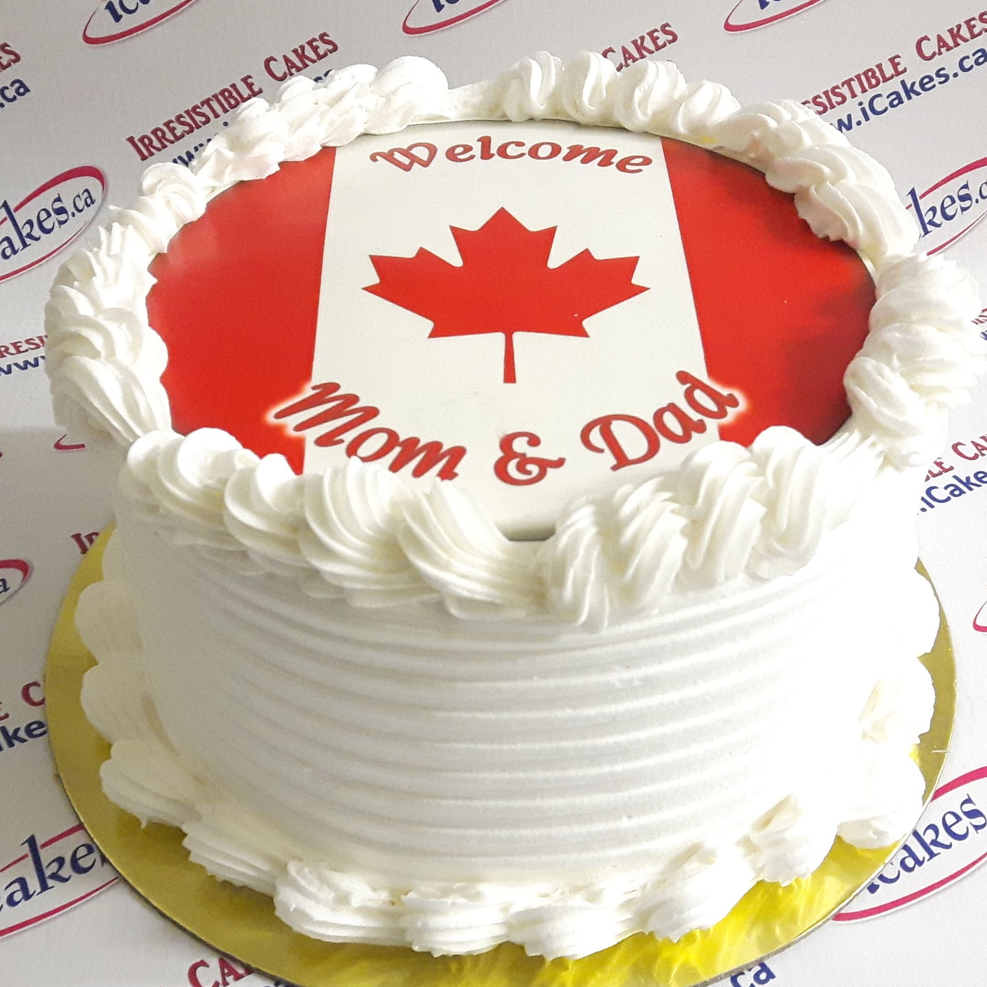 Welcome to Canada Photo picture Cake from Irresistible Cakes