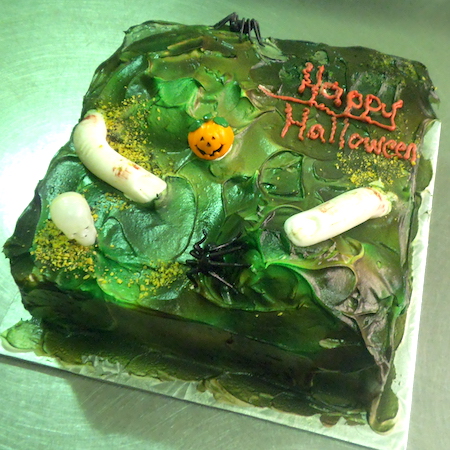 Halloween special buttercream celebration cake from Icakes Brampton