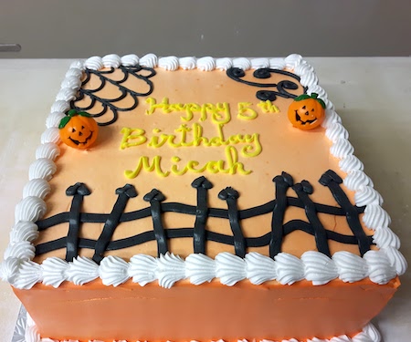 Halloween  buttercream celebration cake