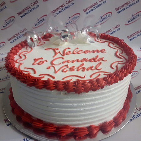Welcome Canada Regular buttercream celebration cake Brampton
