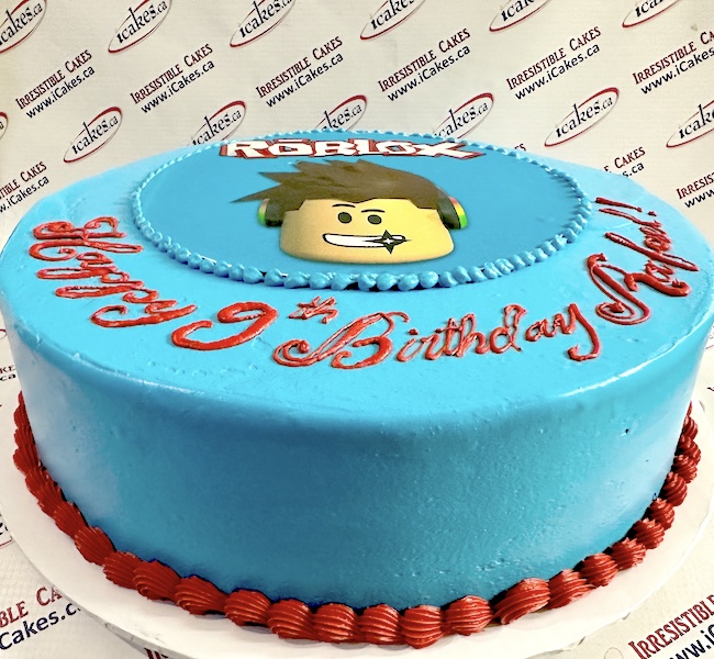 Roblox Cake Color Base Buttercream Kids Boy Birthday Cake