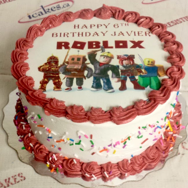 Roblox full picture cake buttercream kids birthday cake