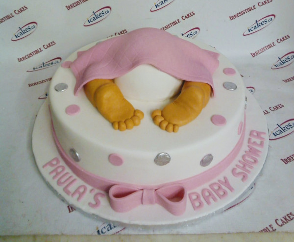 Sweet Baby Bump Boy/Girl Fondant Baby Shower Cake