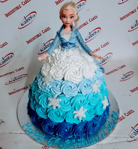 Cake decorating tutorials | how to make an ELSA FROZEN CAKE | Sugarella  Sweets - YouTube