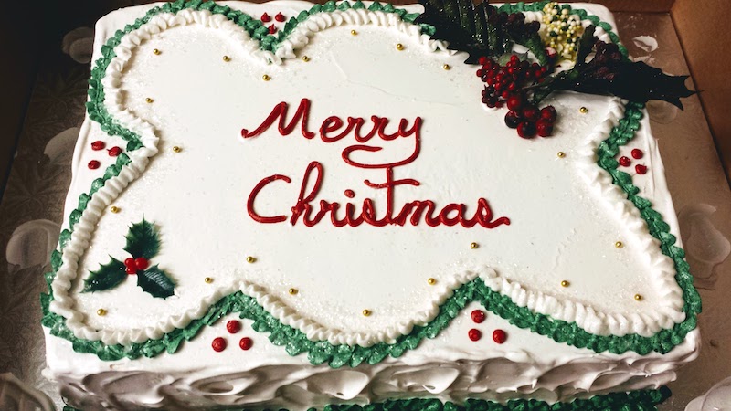 Slab Christmas Cake From Irresistible Cakes