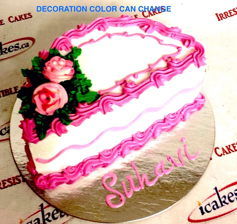 Half Birthday Buttercream 1/2 Cake For Kids/Girl/Boy