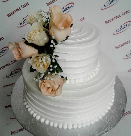 Rustic Nature, Birthday, Anniversary, Wedding, Bridal Shower 2 Tier Buttercream Cake For Woman/Girl