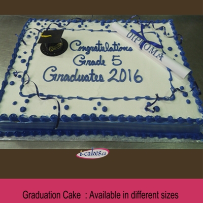 School Graduation slab Nut-Free, Regular Slab Buttercream Cake