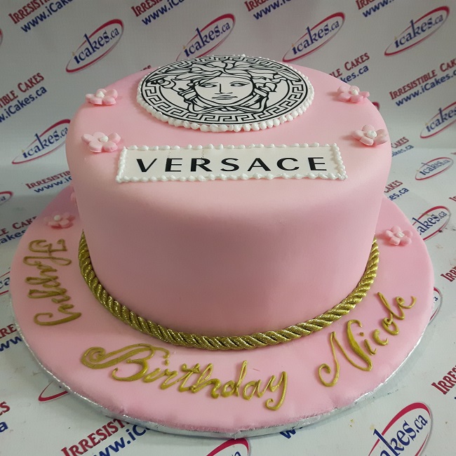Versace Fondant Birthday Cake For Woman, Man or girl