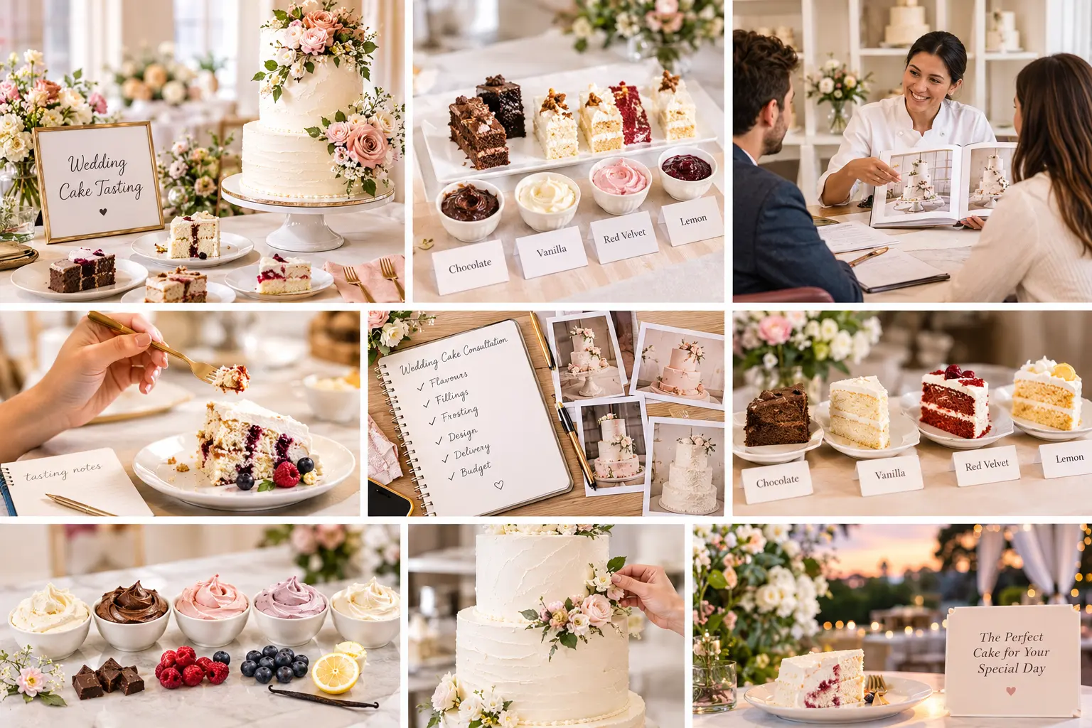 Wedding Cake Tasting: How to Compare Flavours and Choose the Right One