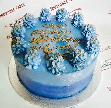 Asoke Special Gold Touch Ombre Buttercream Smash Cake Birthday Cake For Man/Woman