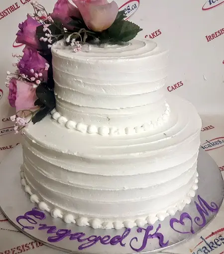 Rustic Nature, Birthday, Anniversary, Wedding, Bridal Shower 2 Tier Buttercream Cake For Woman/Girl