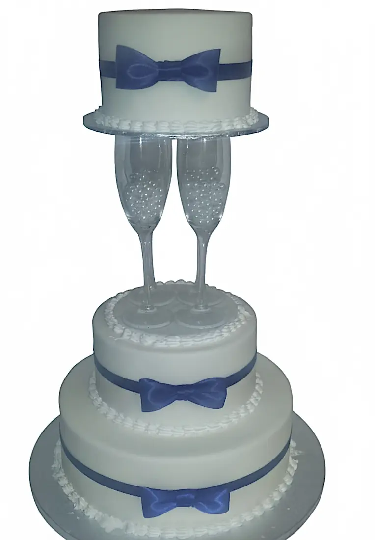 Black Tie Affair Wedding Cake