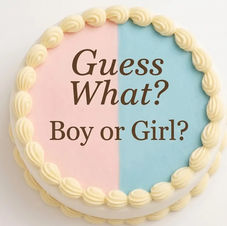 Gender Reveal Burn-away Cake