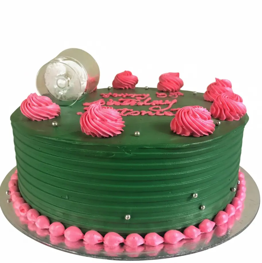 Regular Buttercream Color Base Birthday Cake