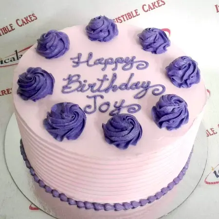 Regular 14, Buttercream Color Base Birthday Cake For Woman/Man/Girl/Boy