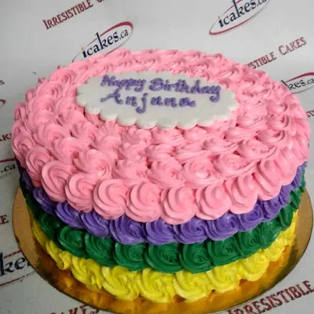 Rosette Exclusive Woman Girl Birthday Sweet Sixteen Cake Brampton