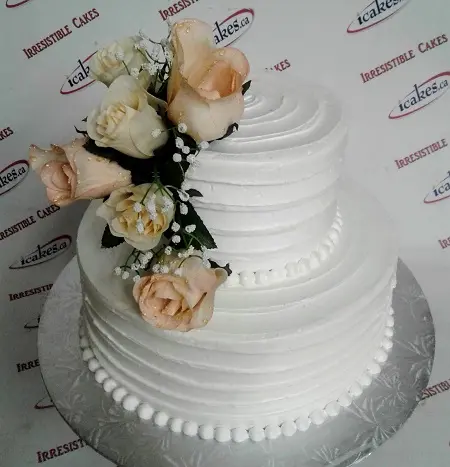 Rustic Nature, Birthday, Anniversary, Wedding, Bridal Shower 2 Tier Buttercream Cake For Woman/Girl