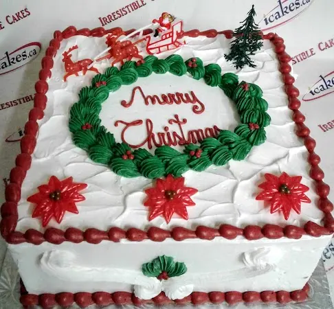 Slab Christmas Cake From Irresistible Cakes