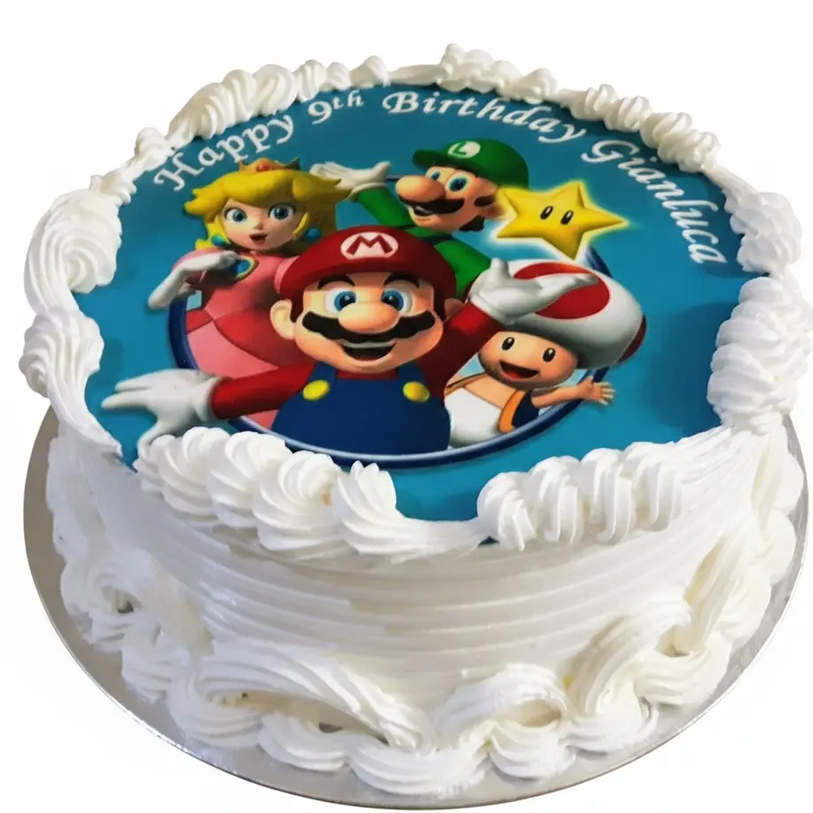 Super Mario  Full Picture Buttercream Cake