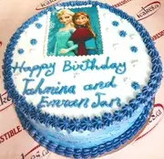 Frozen Photo Regular Buttercream Cake For Kids/Girl