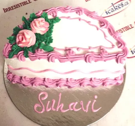 Half Birthday Buttercream 1/2 Cake For Kids/Girl/Boy