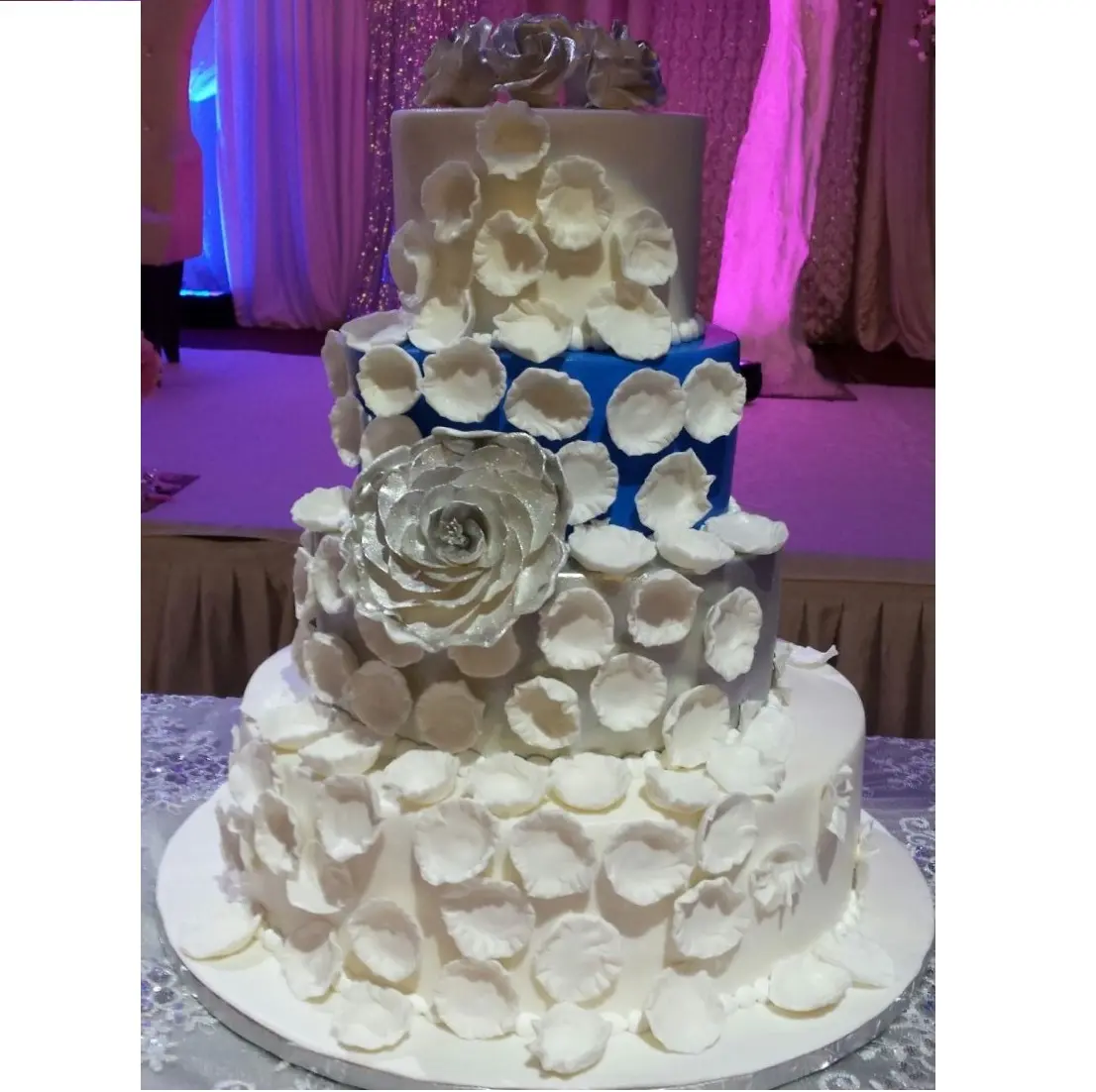 Rose Petals, Gumpaste Flower, Fondant Wedding Cake