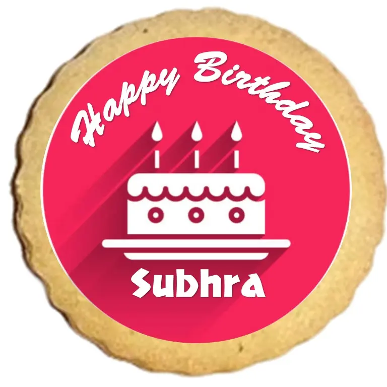 Birthday edible picture round cookies